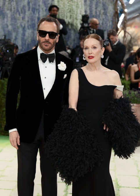 Tom Ford and Julianne Moore attend the 2026 Met Gala
