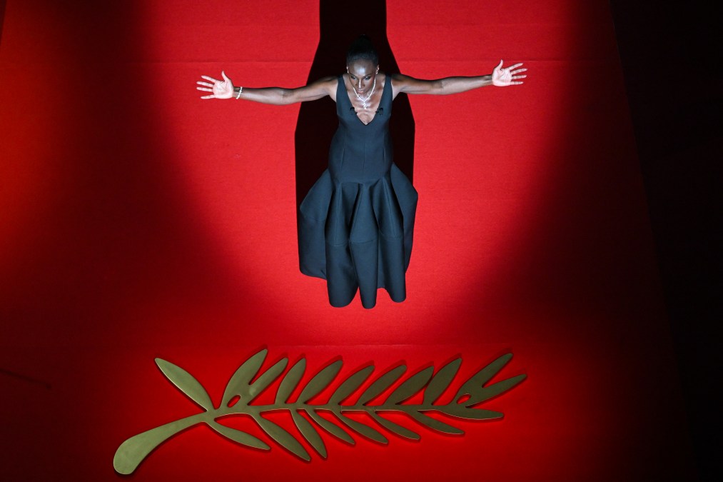 Master of Ceremony Eye Haidara during the opening ceremony of the 79th Cannes Film Festival.