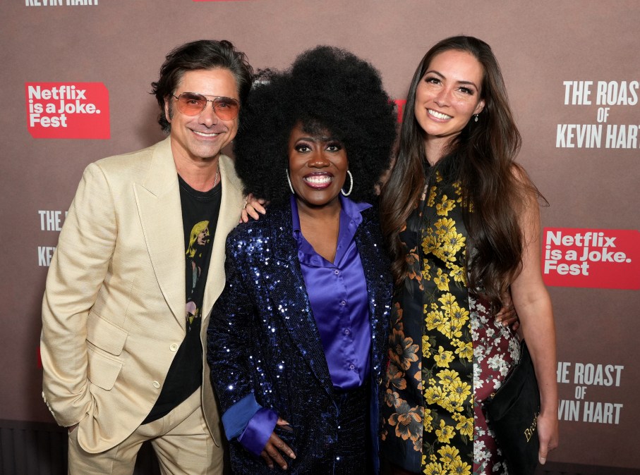 John Stamos, Sheryl Underwood, and Caitlin McHugh Stamos.