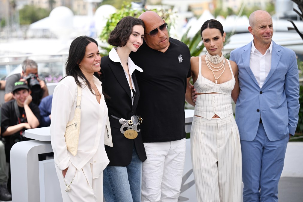 Michelle Rodriguez, Meadow Walker, Vin Diesel, Jordana Brewster and Neal H. Moritz