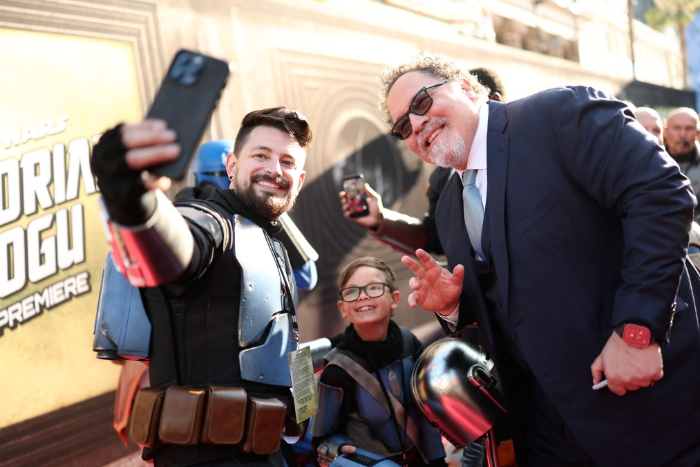 Jon Favreau and fans.