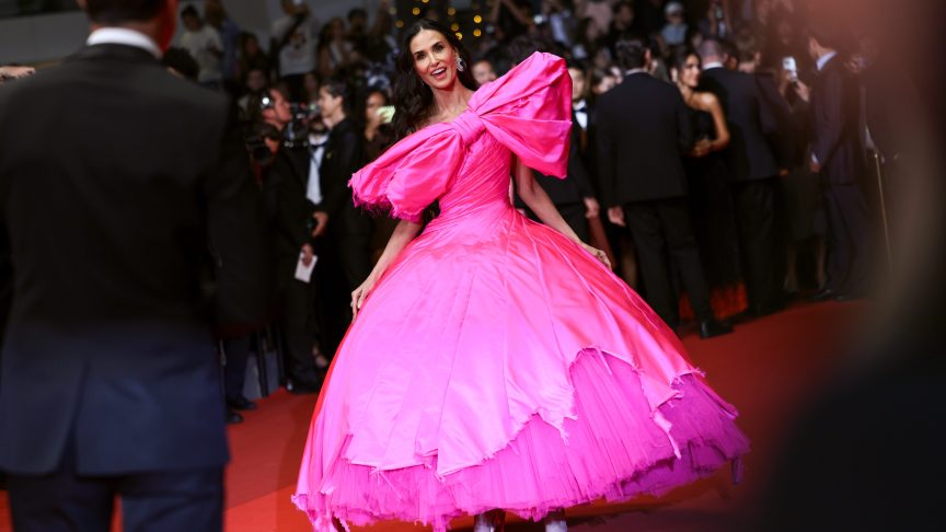 Demi Moore at the "Paper Tiger" screening at the 79th Cannes Film Festival.