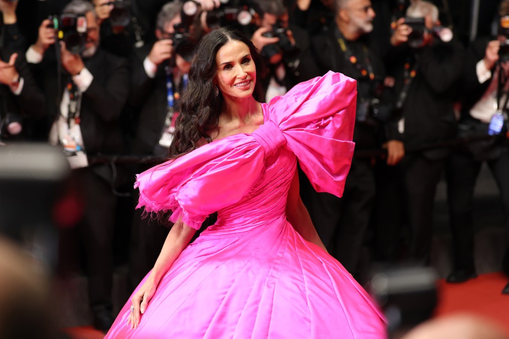 Demi wearing hot pink at Cannes 2026