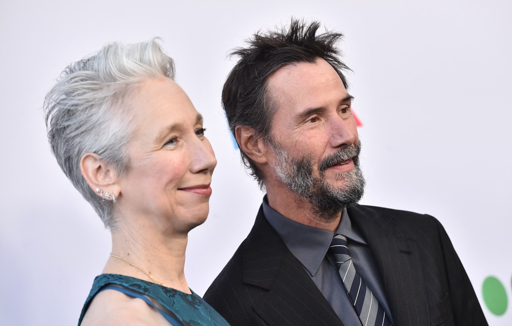 US visual artist Alexandra Grant and Canadian actor and musician Keanu Reeves