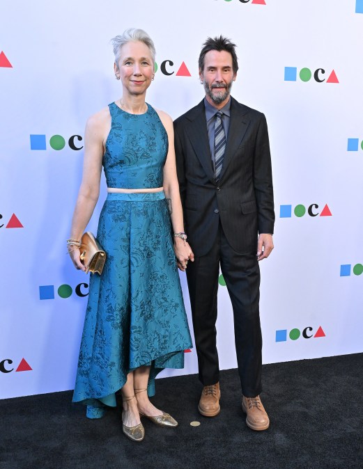 US visual artist Alexandra Grant and Canadian actor and musician Keanu Reeves