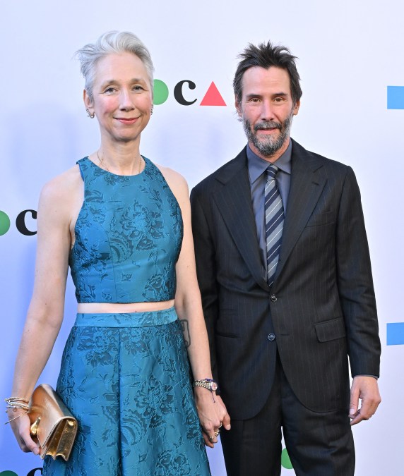 US visual artist Alexandra Grant and Canadian actor and musician Keanu Reeves