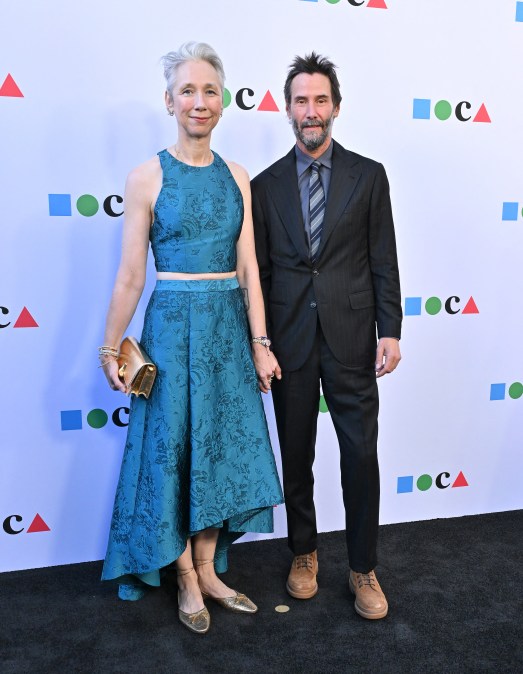 US visual artist Alexandra Grant and Canadian actor and musician Keanu Reeves