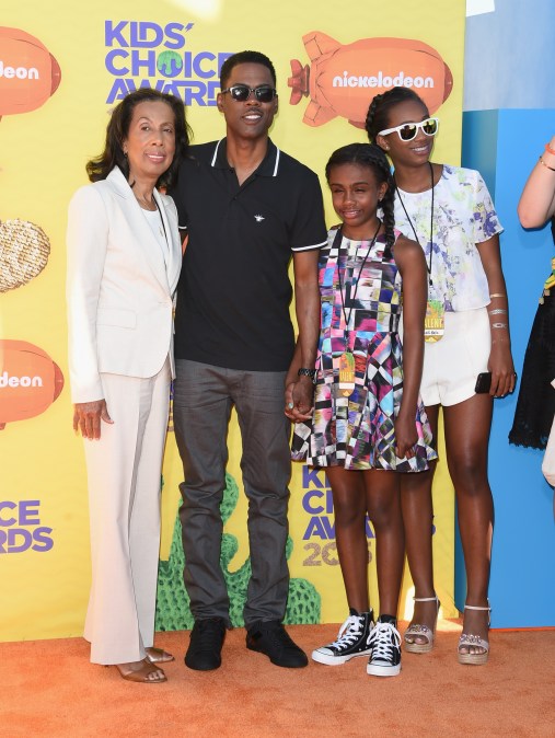 Rose Rock, actor Chris Rock, Zahra Savannah Rock and Lola Simone Rock