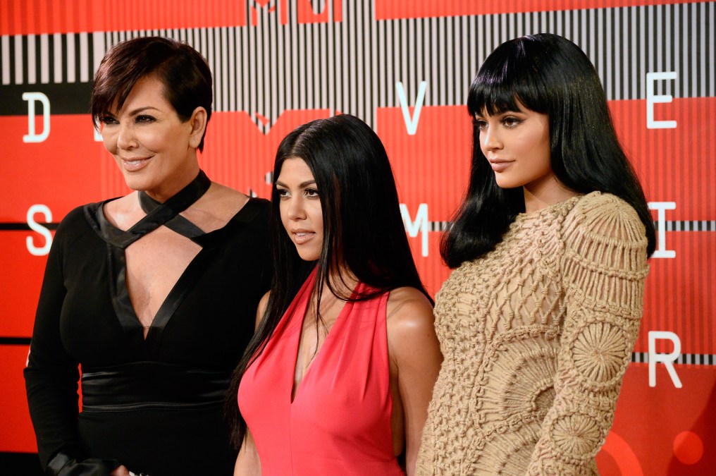 Kris Jenner, Kourtney Kardashian, and Kylie Jenner.
