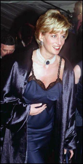 Princess Diana at the 1996 Met Gala.