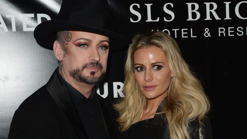 Boy George and Dorit Kemsley attend SLS Brickell opening in Miami