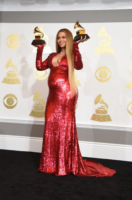 Beyoncé at the Grammy Awards in 2017.