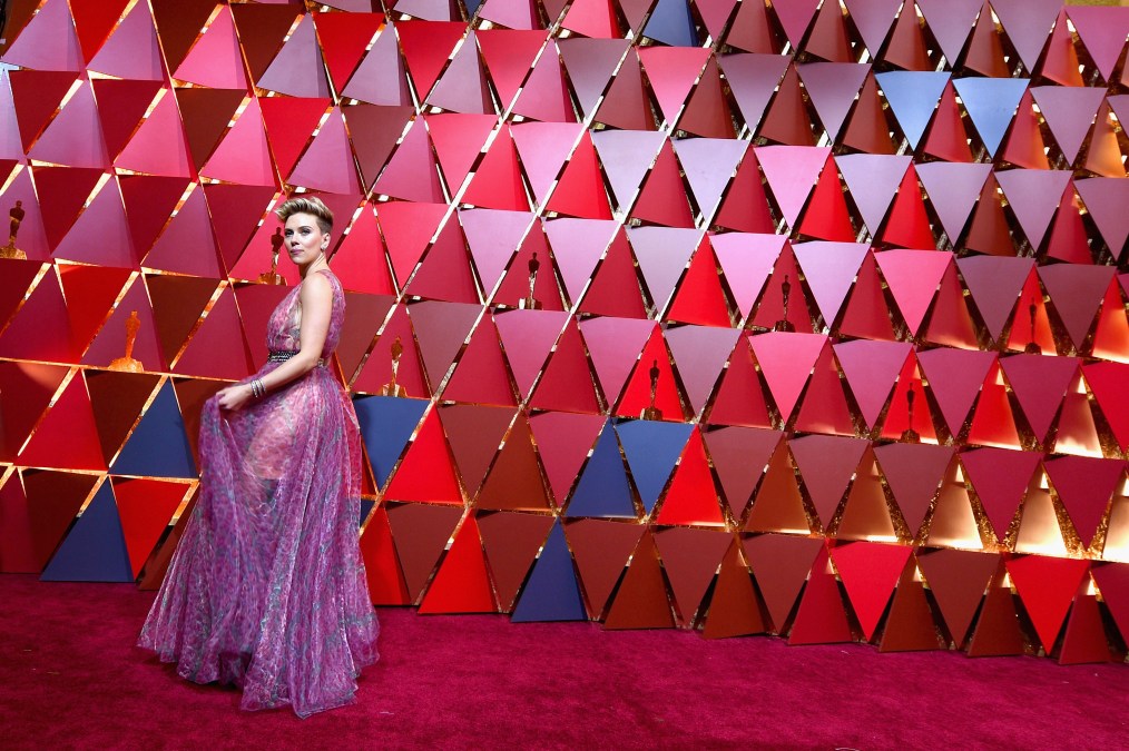 Scarlett Johansson at the 89th Academy Awards in 2017.