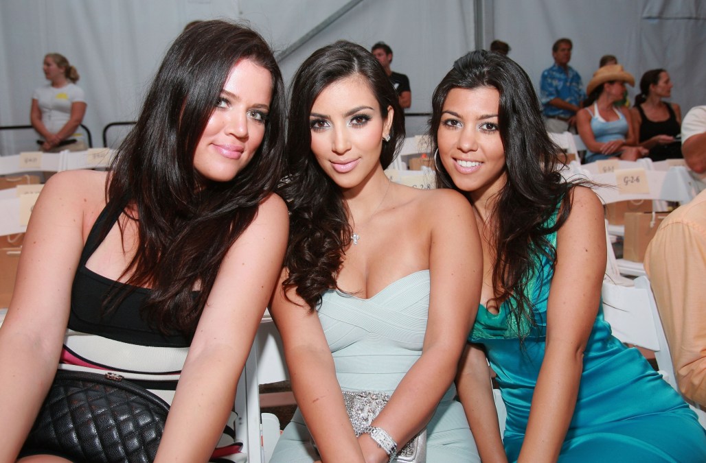 Khloe Kardashian, Kim Kardashian, and Kourtney Kardashian.