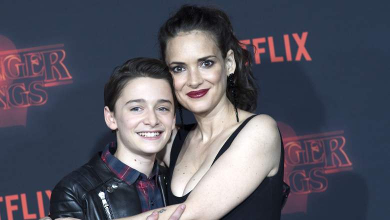 Noah Schnapp (WIll Byers) and Winona Ryder (Joyce Byers).