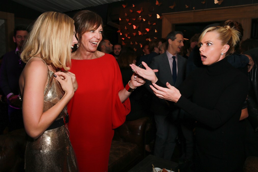Margot Robbie, Allison Janney, and Jaime Pressly at the "I, Tonya" after party in 2017.