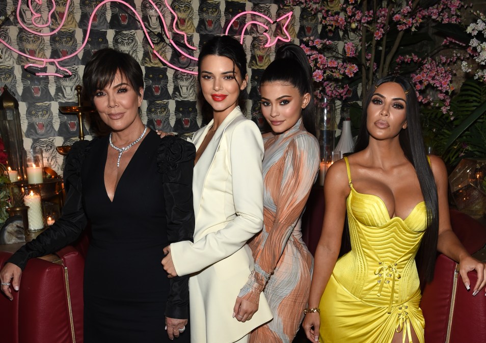 Kris Jenner with daughters Kendall Jenner, Kylie Jenner, and Kim Kardashian.