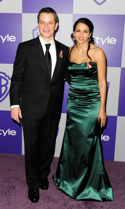 Matt Damon and Luciana Bozán Barroso