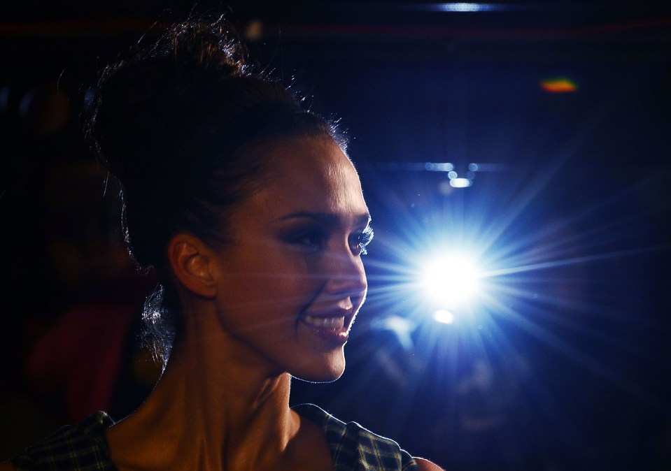 Jessica Alba at the U.K. premiere of "Valentine's Day" in 2010.