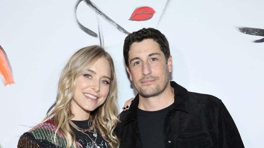 Jenny Mollen and Jason Biggs attend alice + olivia by Stacey Bendet during September 2021