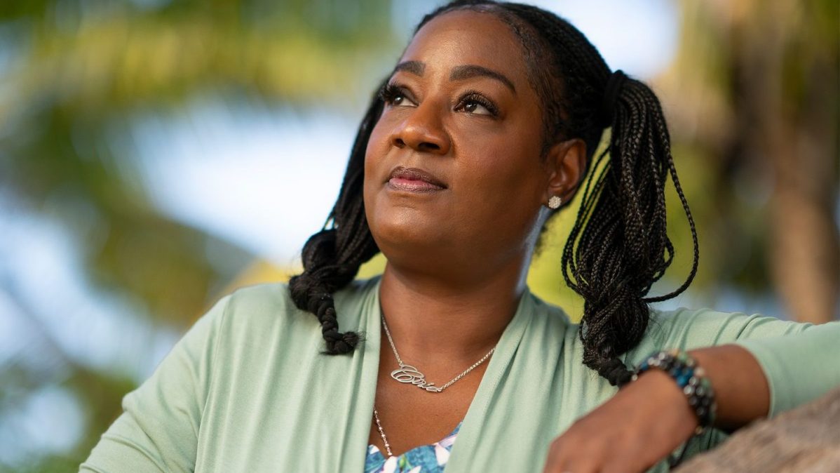 Cirie Fields poses for an official “Survivor 50” promotional photo.