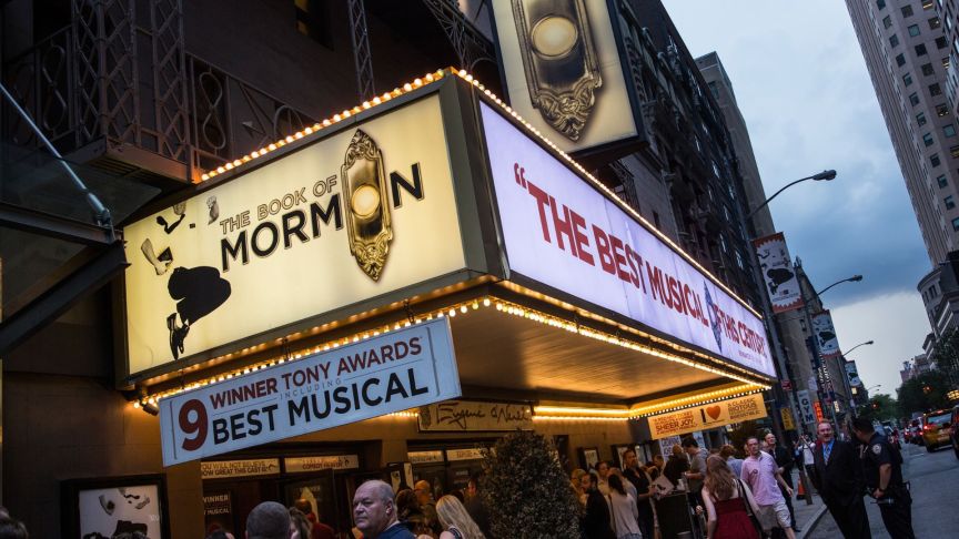 The Book of Mormon marquee