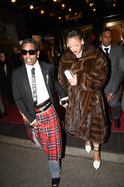 A$AP Rocky and Rihanna at The Carlyle Hotel