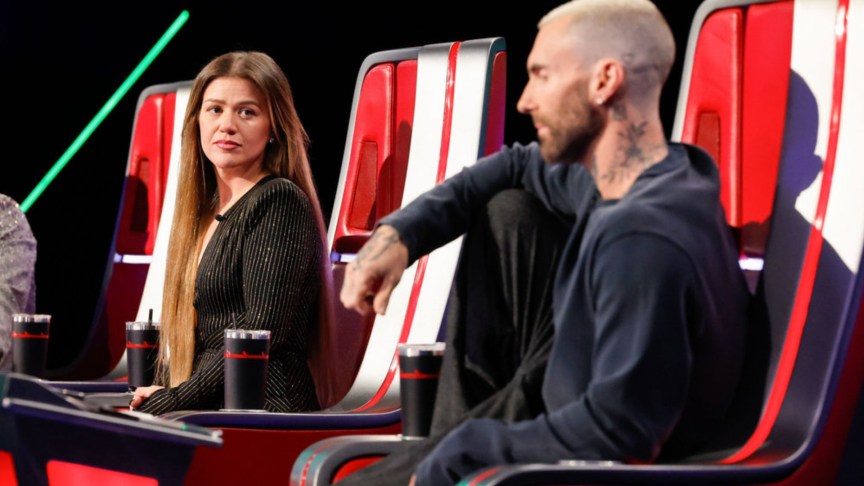 Kelly Clarkson and Adam Levine