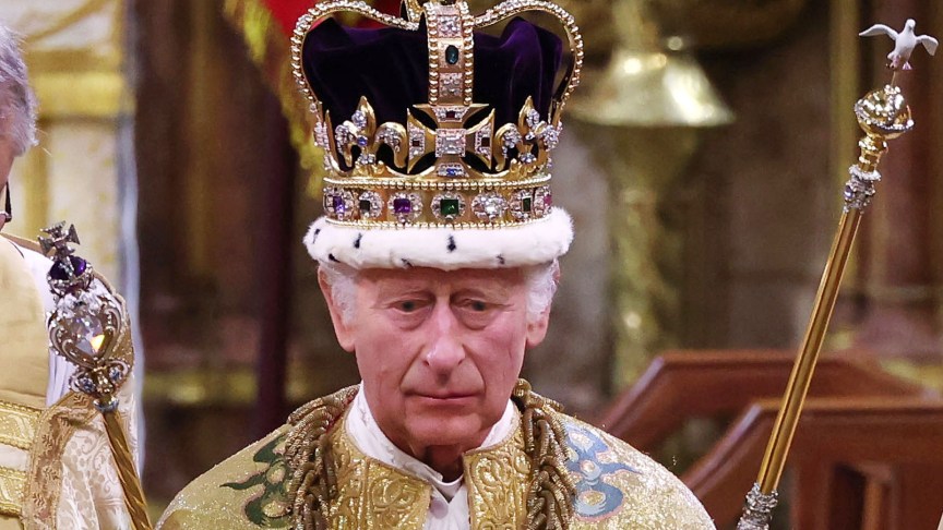 King Charles at his coronation