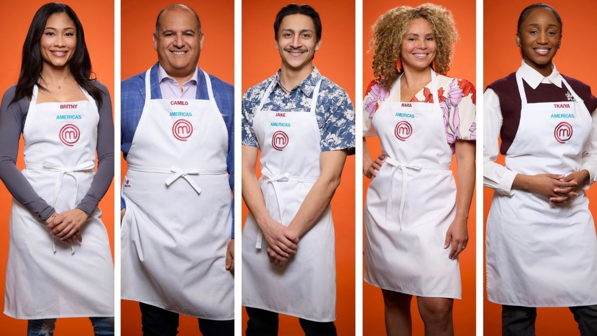 Team Americas: Britny, Camilo, Jake, Maria, and Tkaiya (left to right)