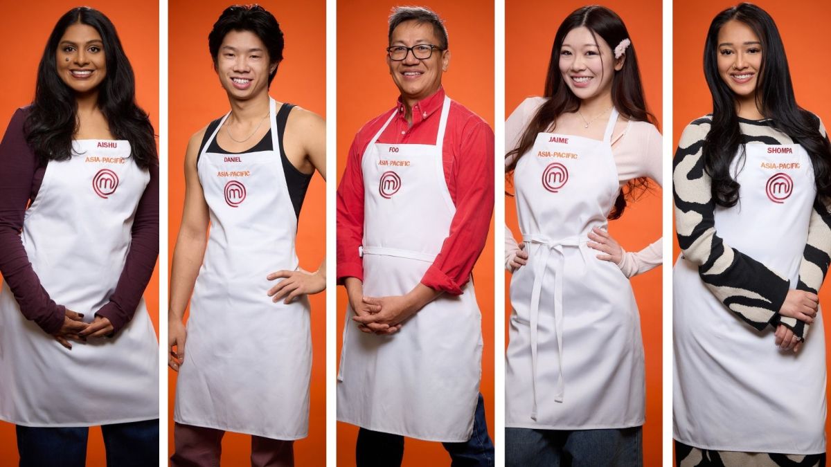 Team Asia-Pacific: Aishu, Daniel, Foo, Jaime, and Shompa (left to right)