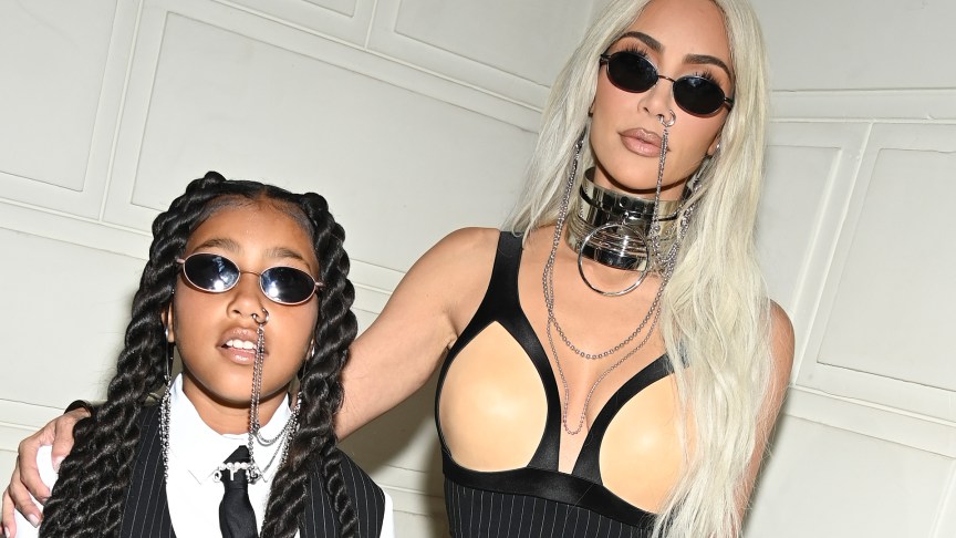 North West and Kim Kardashian