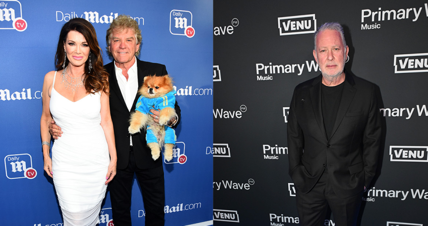 Ken Todd with Lisa Vanderpump and PK Kemsley in separate Getty Images photos.