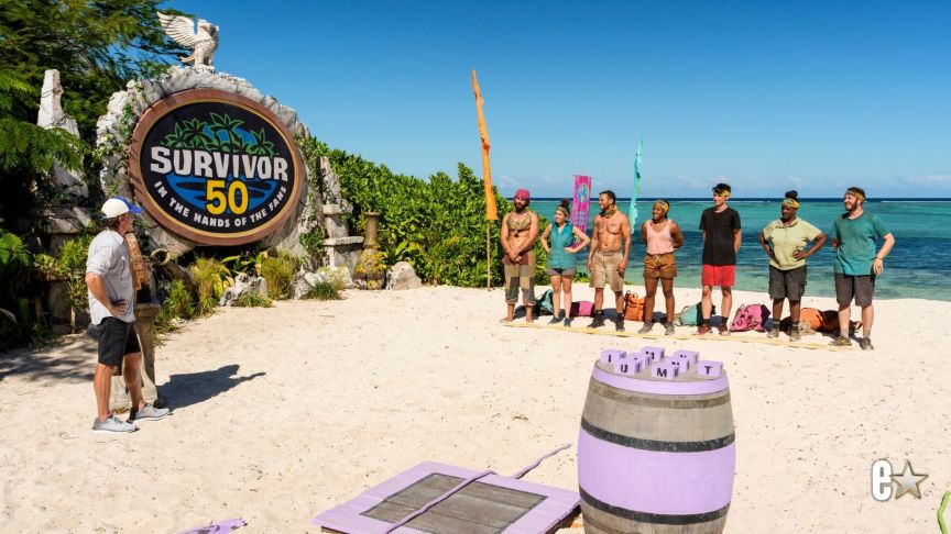 Jeff Probst, Jonathan Young, Aubry, Joe, Tiffany, Rizo, Cirie, Rick Devens