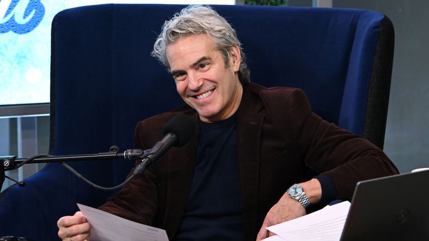 SiriusXM host Andy Cohen takes part in SiriusXM's Radio Andy Annual Holiday Hangout at SiriusXM Studios on December 19, 2025 in New York City