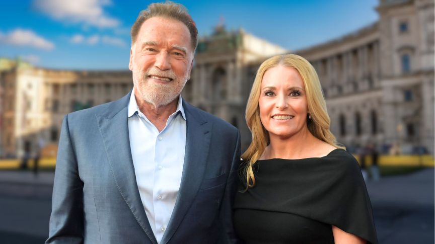 Arnold Schwarzenegger and Heather Milligan