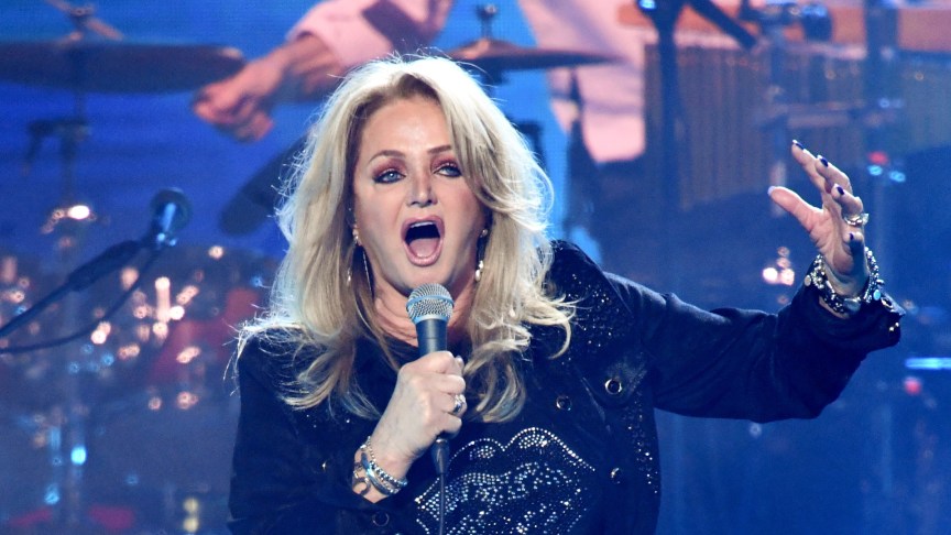 Bonnie Tyler performing onstage