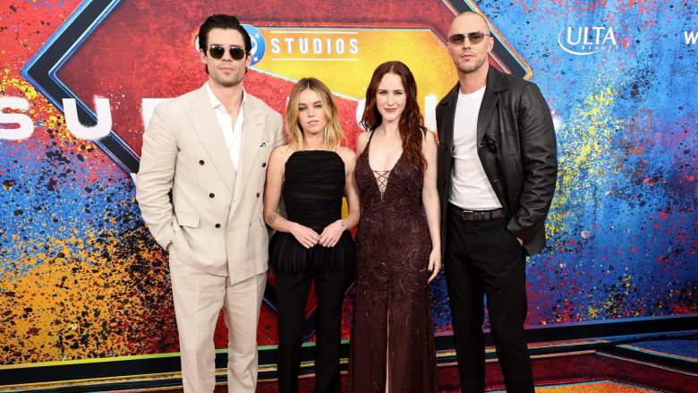 David Corenswet with Milly Alcock at Supergirl premiere