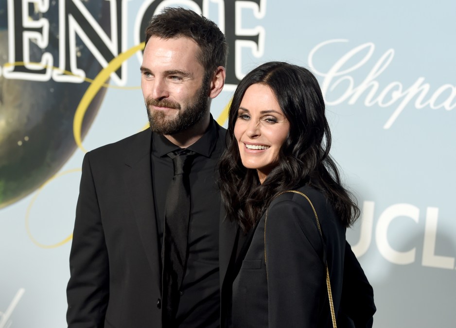 Johnny McDaid and Courteney Cox 