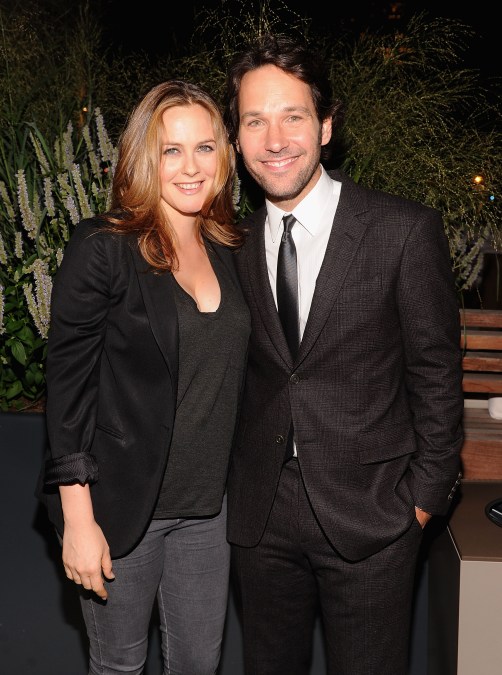 Actors Alicia Silverstone and Paul Rudd attend The Cinema Society & Altoids screening of The Weinstein Company's "Our Idiot Brother" at 1 MiMA Tower on August 22, 2011 in New York City.