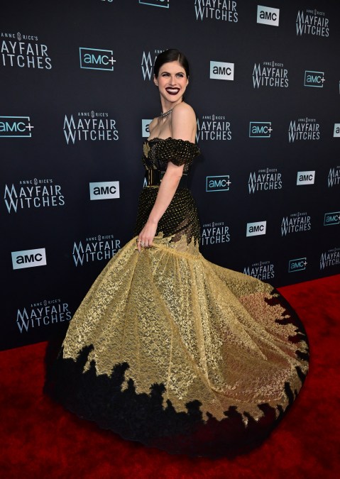 Alexandra Daddario at the premiere of "Anne Rice's Mayfair Witches" in 2022.