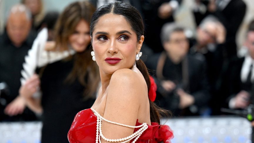 Salma Hayek at the Met Gala in 2023.