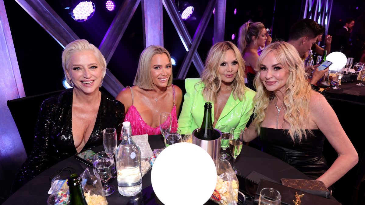 Dorinda Medley and Tamra Judge pose together at the 2022 MTV Movie & TV Awards: UNSCRIPTED in Santa Monica, California.