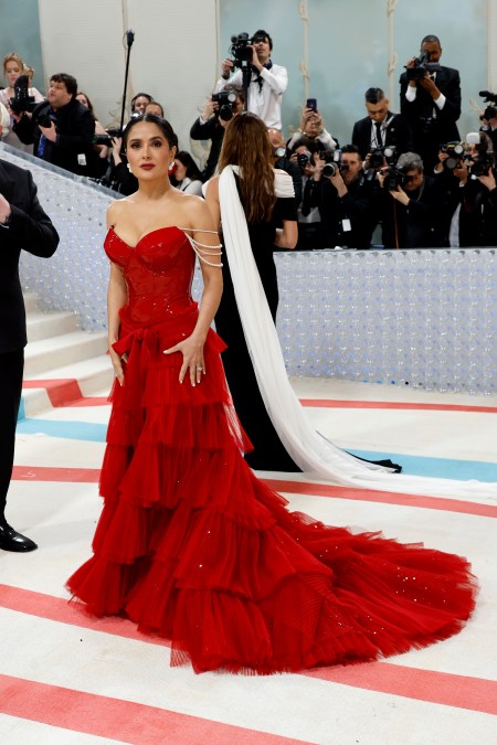 Salma Hayek at the Met Gala in 2023.
