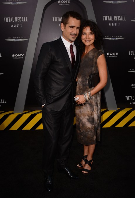 Colin Farrell and Claudiine Farrell