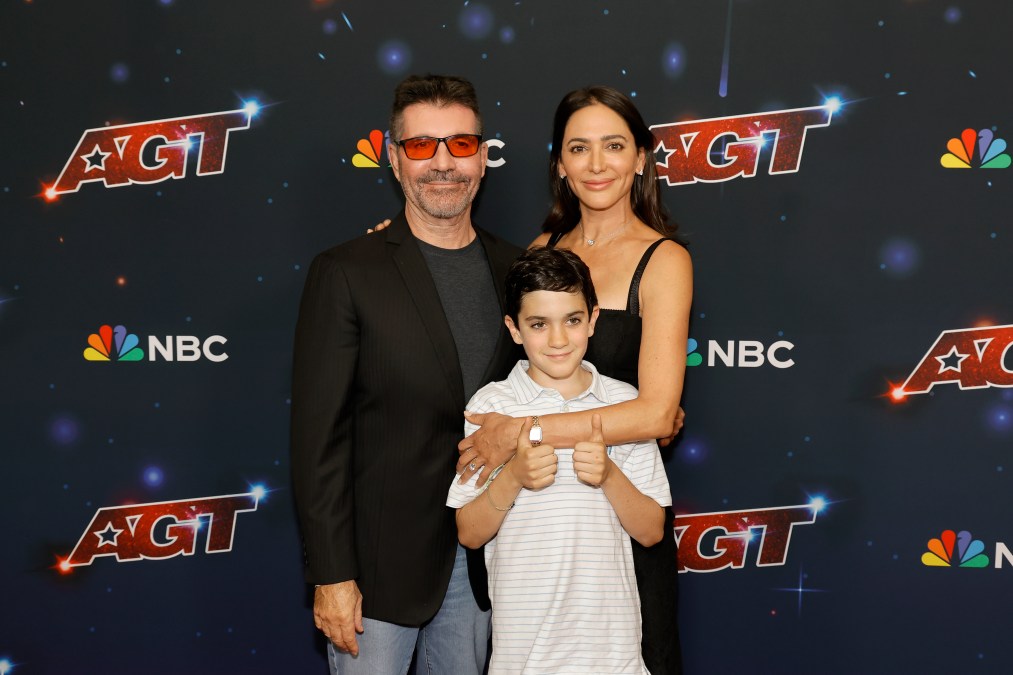 Simon Cowell, Eric Philip Cowell, and Lauren Silverman