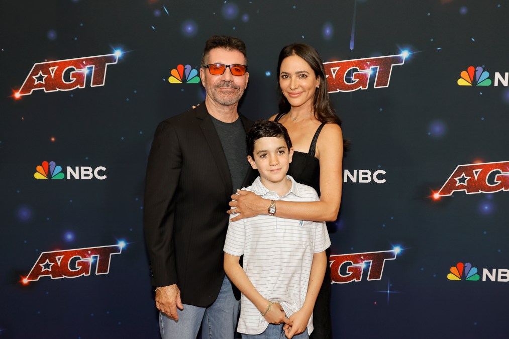 Simon Cowell, Eric Philip Cowell, and Lauren Silverman attend "America's Got Talent" event