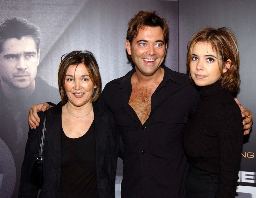 Colin Farrell's mother Rita, brother Eamon and sister Claudine