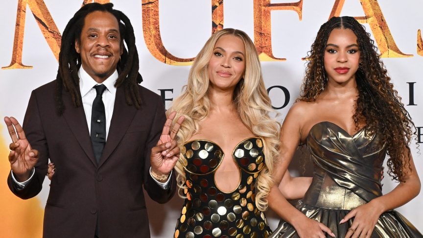 Jay-Z, Beyonce and Blue Ivy