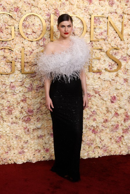 Alexandra Daddario at the 82nd Golden Globe Awards in 2025.